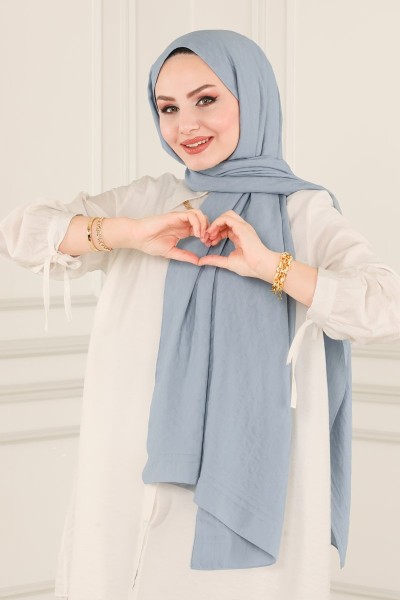 حجاب طويل رمادي فاتح  226IPK758