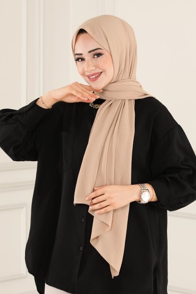 حجاب بيج طويل PL3003 