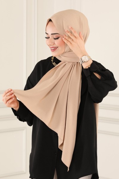 حجاب بيج طويل PL3003 