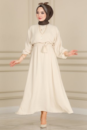 فستان قمحي 2008-1ASM762 