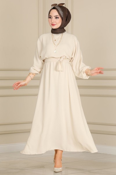 فستان قمحي 2008-1ASM762