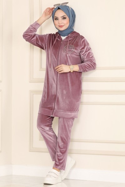 طقم رياضي زهري  4345AL357