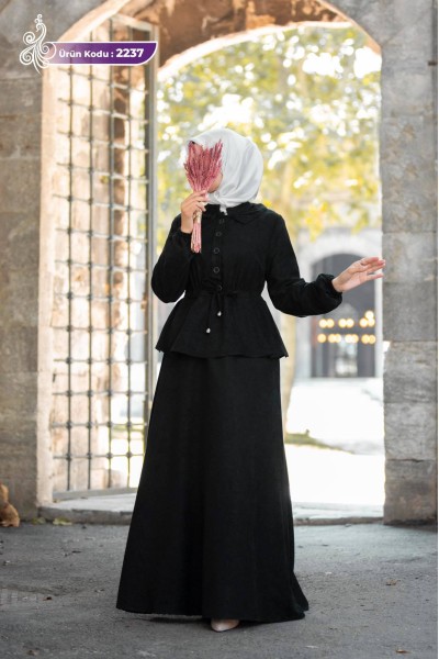 2237 فستان شمواه  أسود